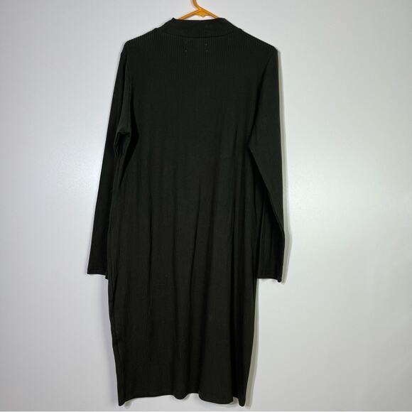 THE LABEL Mock Neck Dress in Olive Size 2X NWT - Picture 5 of 7
